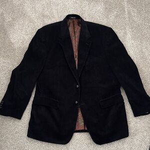Lauren Ralph Lauren Black Corduroy Blazer